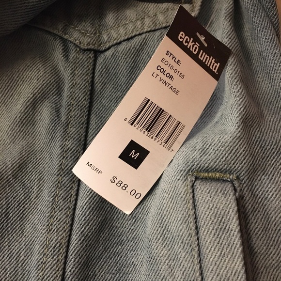*NWT* ECKO JEAN HOODED JACKET - Picture 3 of 4